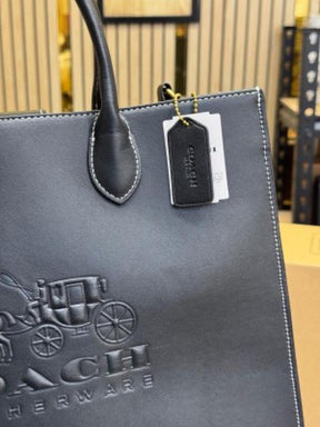 Coach  Ace  Tote  Bag  Carryall  With  Box  And  Dust  Bag  (Black)