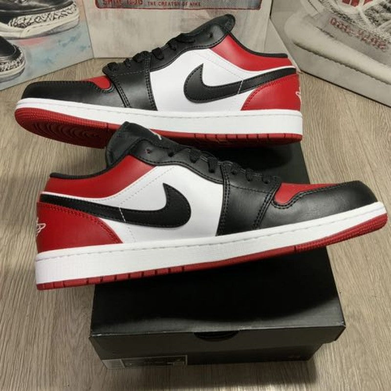 Nikee Air Jordan 1 Low Bred Toe Semi UA