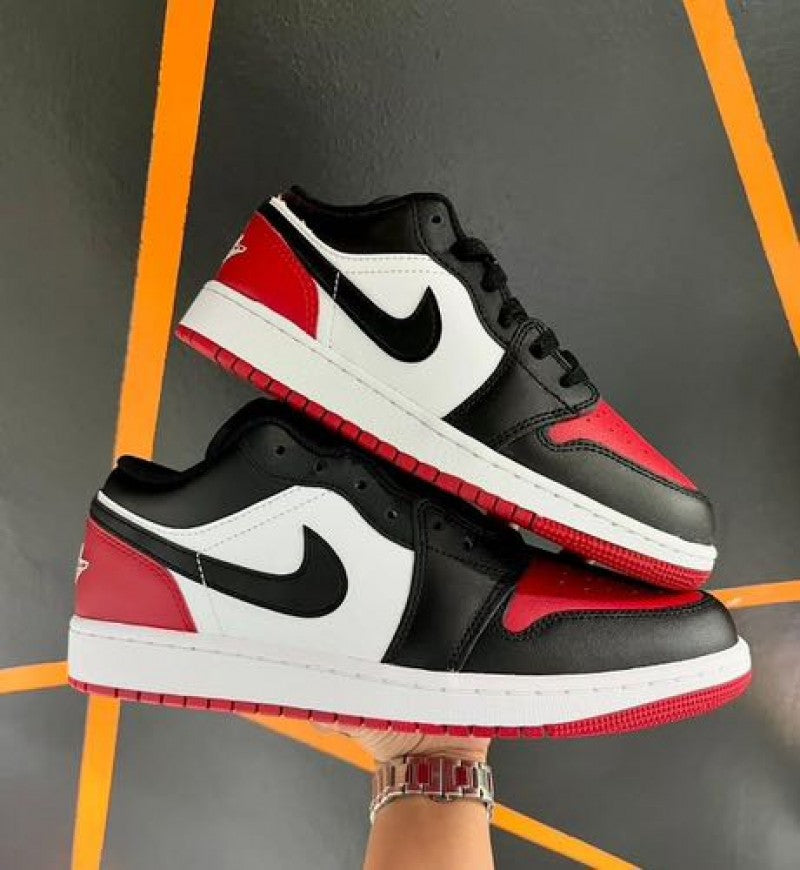 Nikee Air Jordan 1 Low Bred Toe Semi UA