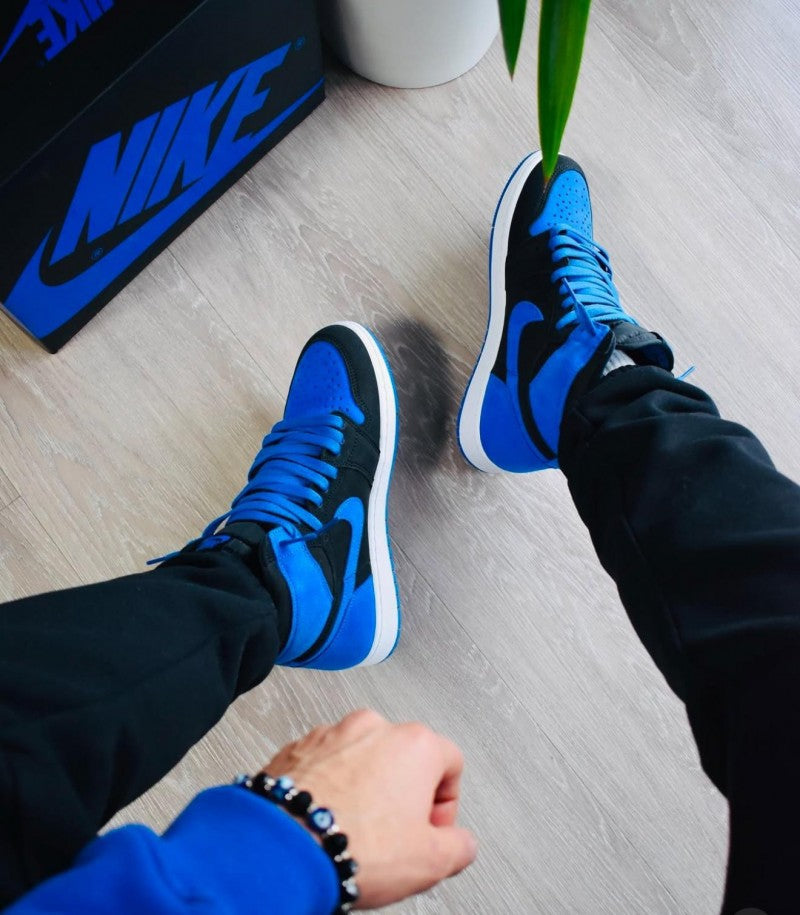 Nik e Air jordan retro 1 high royal reimagined blue