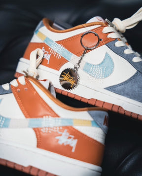 NIKEE SB DUNK STUSSY GREY ORANGE 2025
