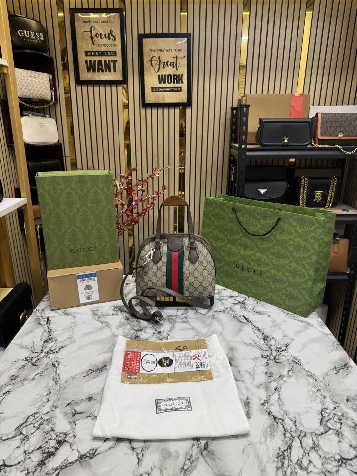 GUCC  I GG OPHIDIA DOME SHOULDER BAG WITH OG DOUBLE BOX & DUST BAG INCLUDING CARRY BAG PREMIUM QUALITY