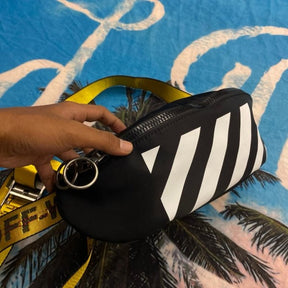 Off White Binder Nylon Waist Fannypack Track Belt Bag With Dust Bag (1955 1)