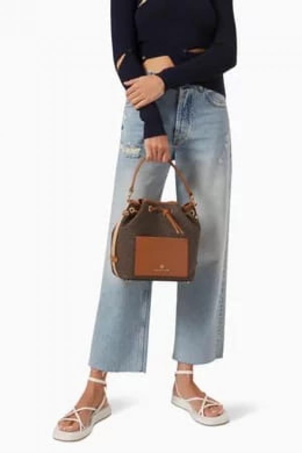 Michael  Kors  Maeve  Medium  Bucket  Bag  With  Dust  Bag  Coffee  Brown  100829