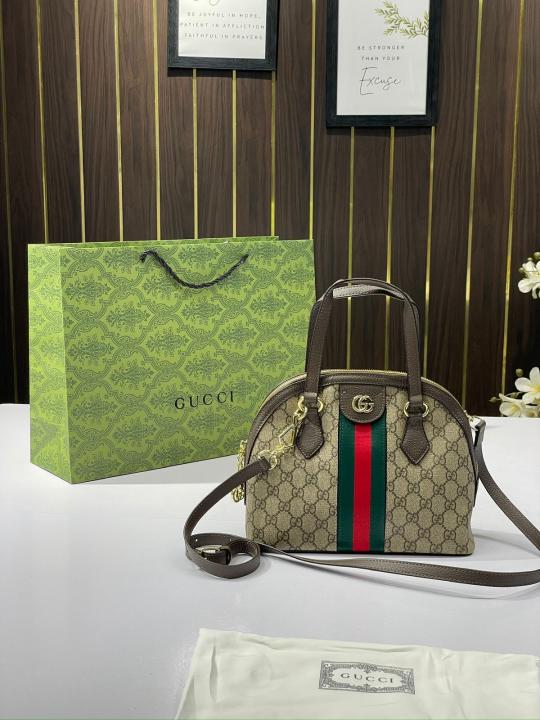 Gucci  ophidia  dome  top  handle  bag  with  dust  &  carry  bag