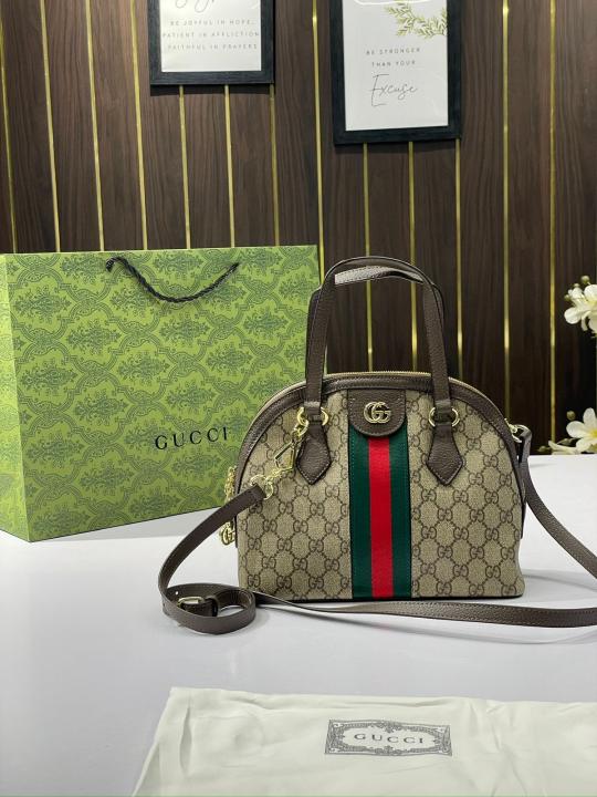 Gucci  ophidia  dome  top  handle  bag  with  dust  &  carry  bag