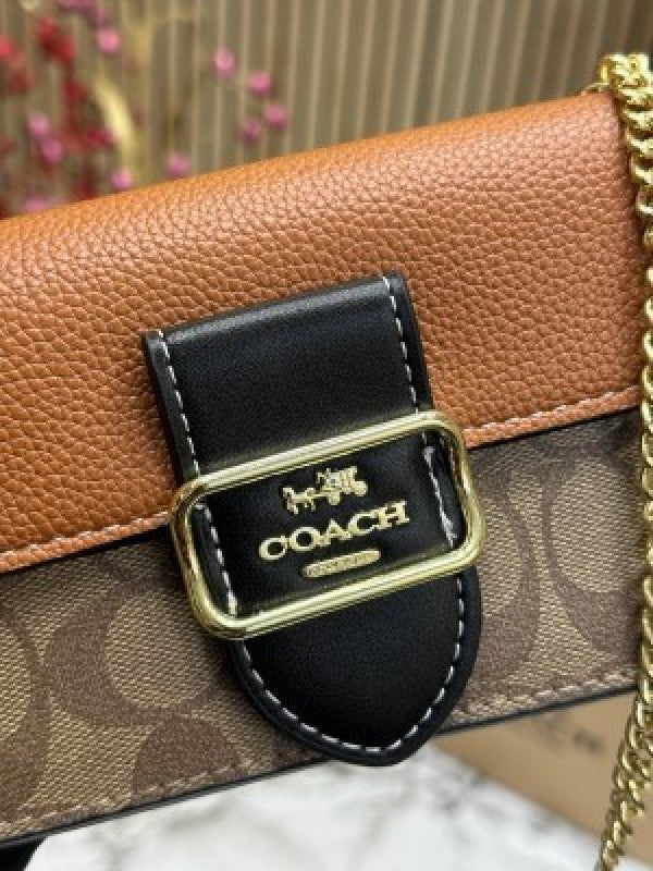 COAC  H MORGAN CROSSBODY WITH OG DUST BAG & BOX PREMIUM QUALITY [ LIGHT COFFEE]