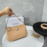 Bvlgari Serpenti Forever Clutch Apricot With OG Box & Dust Bag 837 Apricot