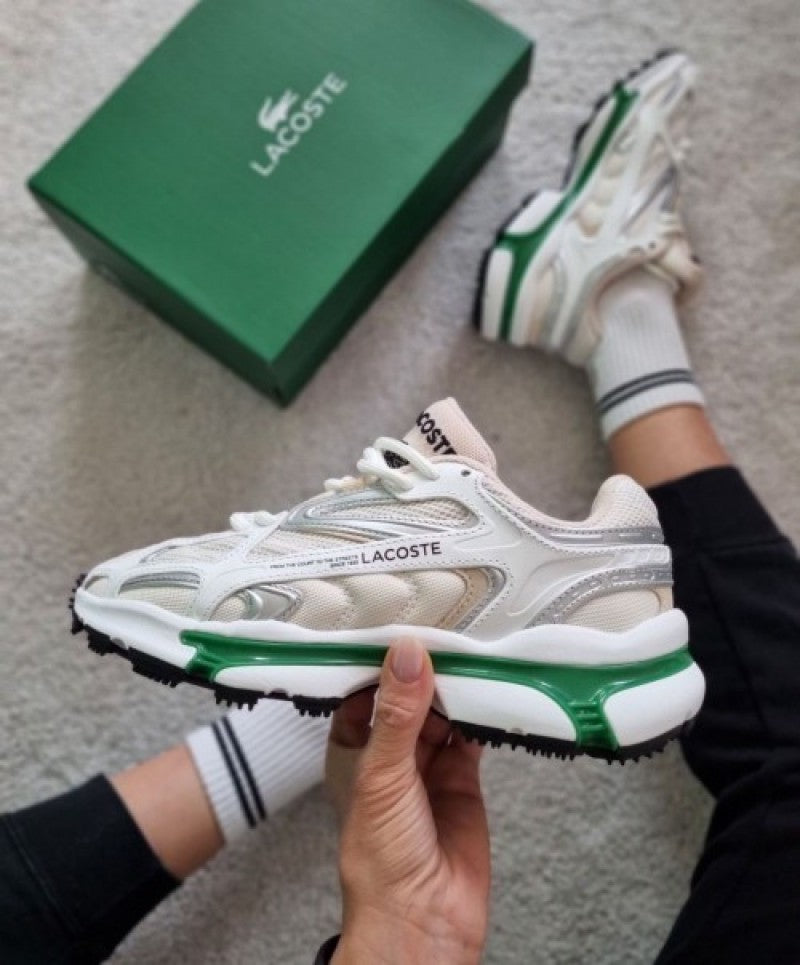 Lacost e L003 White Green Sneakers 1045