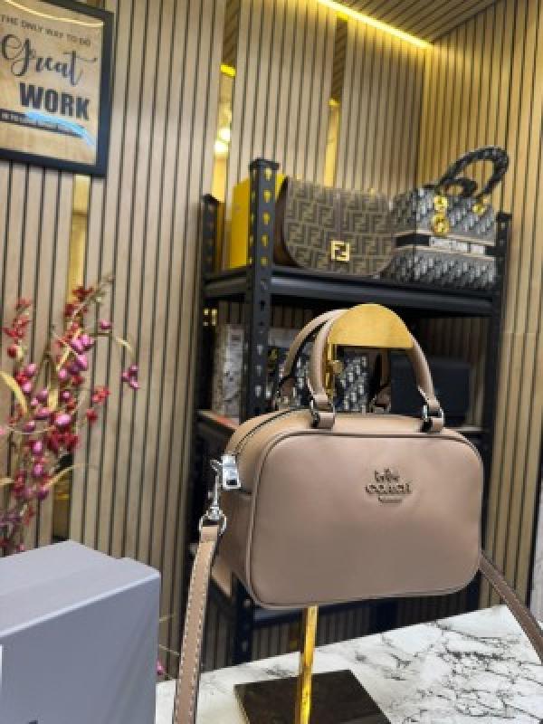 Coach  Satchel  Women  Crossbody  Bag  Sling  Bag  With  Box  And  DustBag  (Khaki)