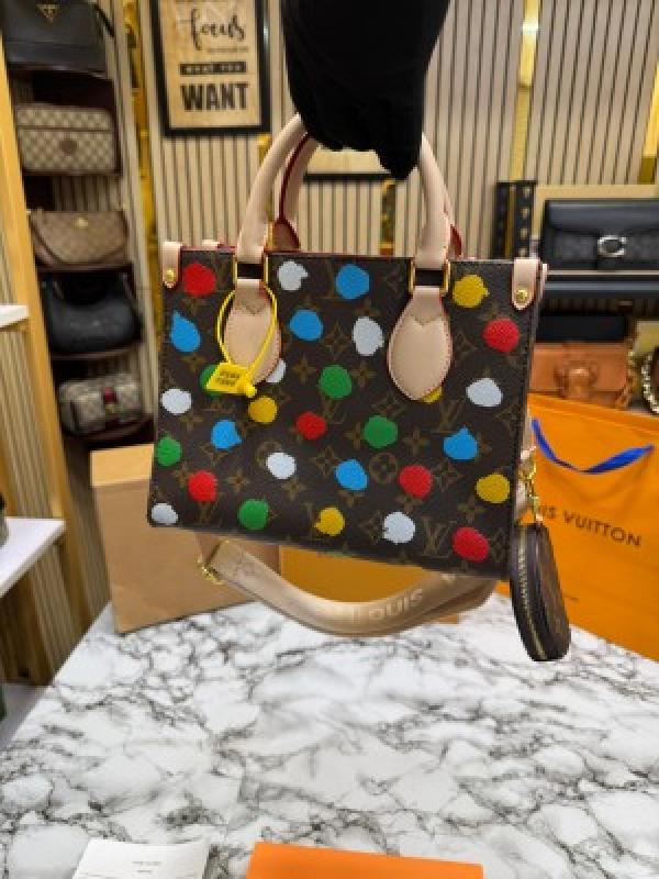 LOUIS  VUITTON MINI PREMIUM ONTHEGO WITH COIN POUCH AND DOUBLE BOX INCLUDING CARRY BAG