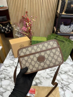 Gucci  Mini  Gg  Canvas  Bag  With  Double  Og  Box  And  Dust  Bag  Including  CarryBag