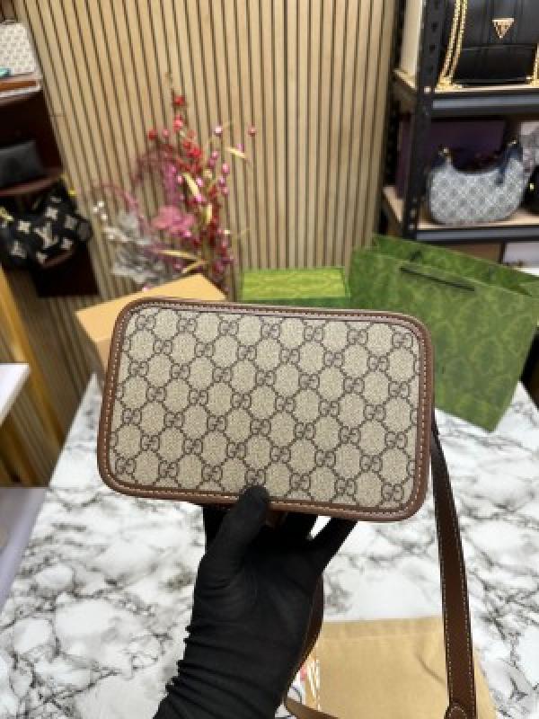 Gucci  Mini  Gg  Canvas  Bag  With  Double  Og  Box  And  Dust  Bag  Including  CarryBag