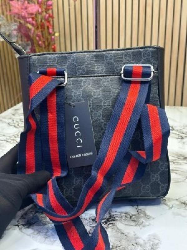 GUCC  I LUXURY SIDE BAG WITH DUST BAG HEAVY QUALITY (GREY) 8011G