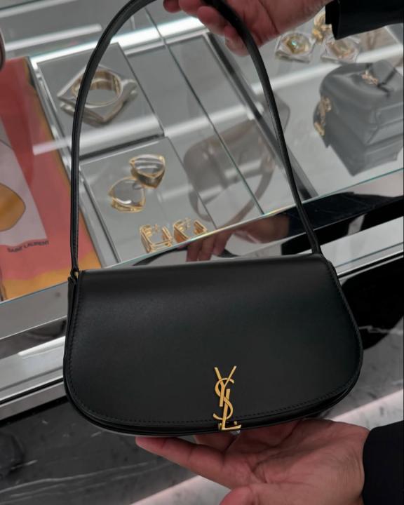 YSL Saint Laurent Crossbody & Shoulder Bag Cassandra Voltaire Mini Black With Dust Bag & OG Box 6064