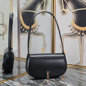 YSL Saint Laurent Crossbody & Shoulder Bag Cassandra Voltaire Mini Black With Dust Bag & OG Box 6064