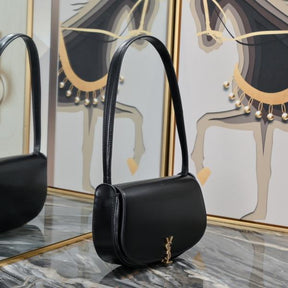 YSL Saint Laurent Crossbody & Shoulder Bag Cassandra Voltaire Mini Black With Dust Bag & OG Box 6064