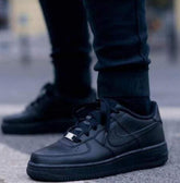 NIK E AirFORCE 1 BLACK PREMIUM LEATHER