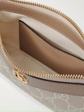 Gucci  Ophidia  Mini  GG  Canvas  Chain  Shoulder  Bag  With  OG  Box  &  Dust  Bag  88333  Beige