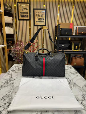 GUCC  I DUFFLE WITH DUST BAG PREMIUM QUALITY (BLACK)