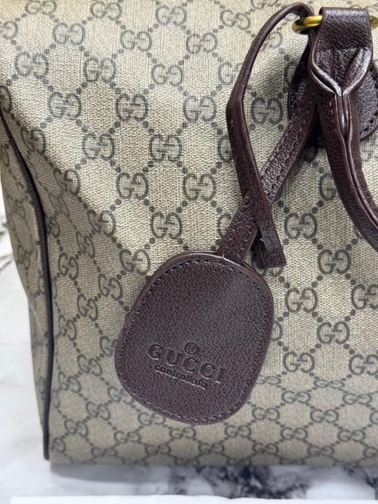 GUCC  I DUFFLE WITH DUST BAG PREMIUM QUALITY (BROWN)