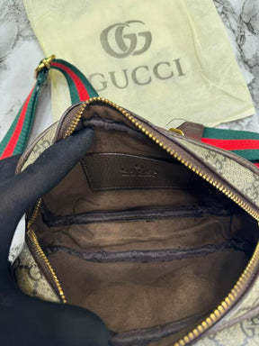 Gucci  GG  Supreme  Sling  Bag  With  Magnetic  Box  And  Dust  Bag  Including  CarryBag