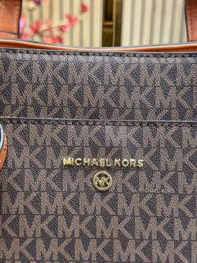 Michael  Kors Sullivan Logo Tote Bag With Dust Bag (Brown)