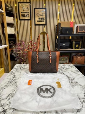 Michael  Kors Sullivan Logo Tote Bag With Dust Bag (Brown)