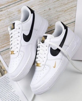 Nikee Airforce 1 Gold Mini Swoosh