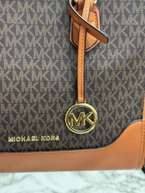Michael  Kors Sheila Satchel Bag With Dust Bag (Brown)