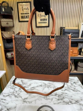Michael  Kors Sheila Satchel Bag With Dust Bag (Brown)