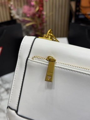 GUESS CONVERTIBLE XBODY HANDBAG WITH OG BOX AND DUST BAG WITH CARRY BAG PREMIUM QUALITY (WHITE) 1005