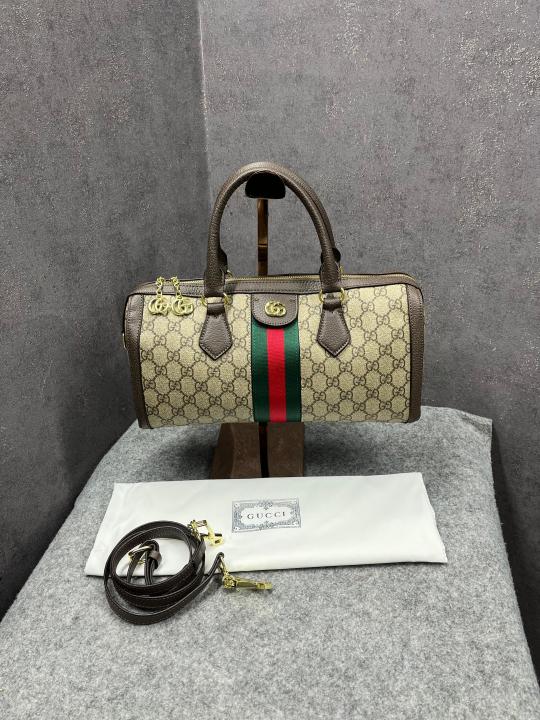 Gucci  Ophidia  GG  Boston  Supreme  Canvas  With  Dust  Bag  524532