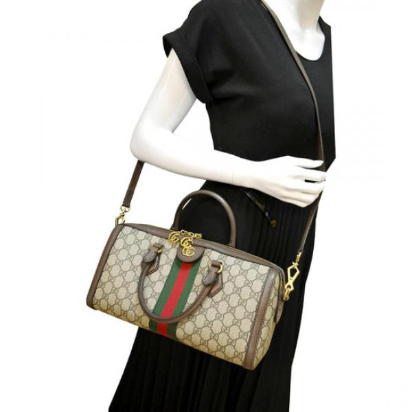 Gucci  Ophidia  GG  Boston  Supreme  Canvas  With  Dust  Bag  524532