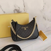 Michael  Kors  MK  Jet  Set  Charm  Small  Logo  Pochette  With  OG  Box  (5575  Black)