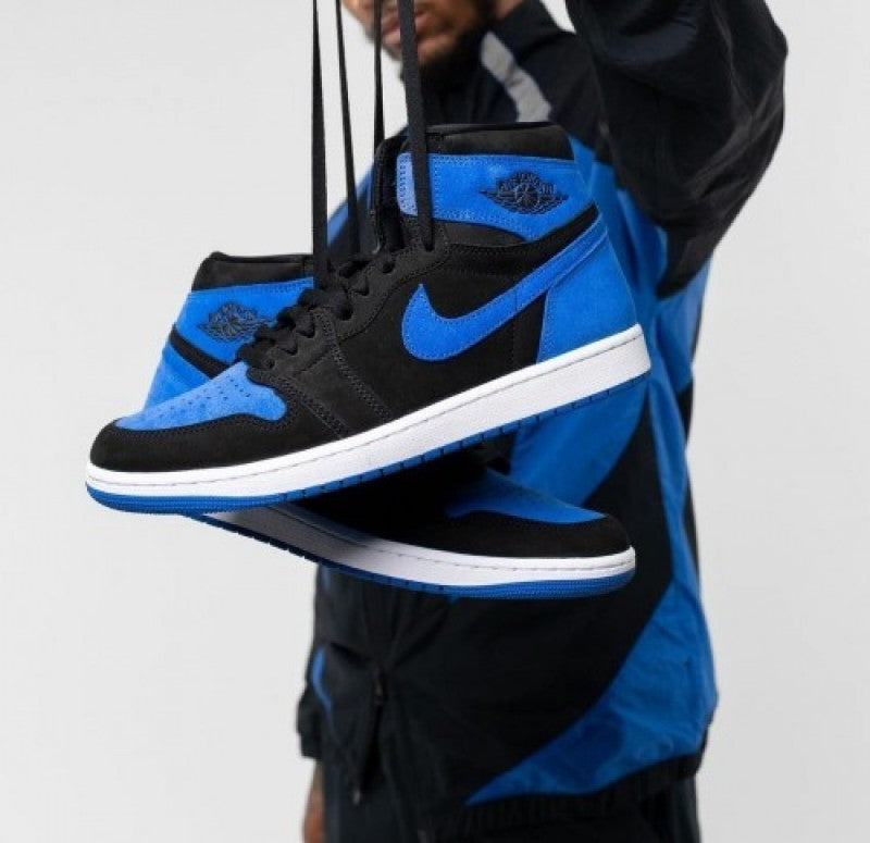 Nik ee Air Jordan Retro 1 High Royal Reimagined Semi UA