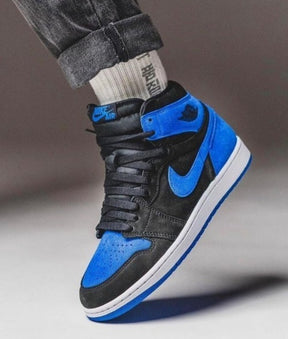 Nik ee Air Jordan Retro 1 High Royal Reimagined Semi UA