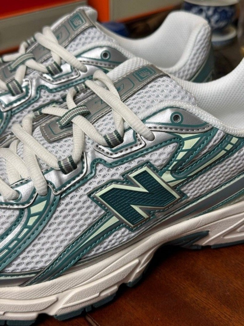 New Balance 740 Trainers White Marsh Green Casual Shoes