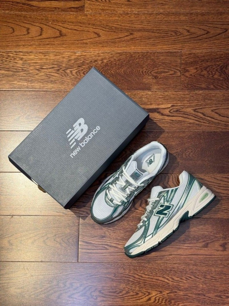 New Balance 740 Trainers White Marsh Green Casual Shoes
