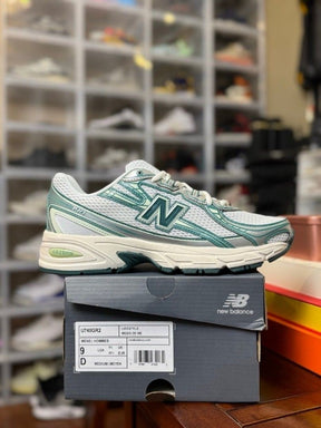 New Balance 740 Trainers White Marsh Green Casual Shoes