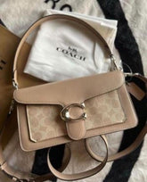 Coach  Tabby  26  Shoulder  Bag  With  OG  Box  &  Dust  Bag  (Beige  Cream)  5228