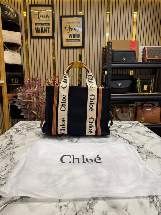 Chloe Premium Quality Handbag With Dust Bag (Black)