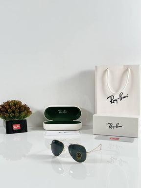 Rayban Aviator 3026 Gold Black (GLASS)