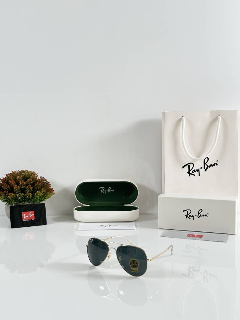 Rayban Aviator 3026 Gold Black (GLASS)