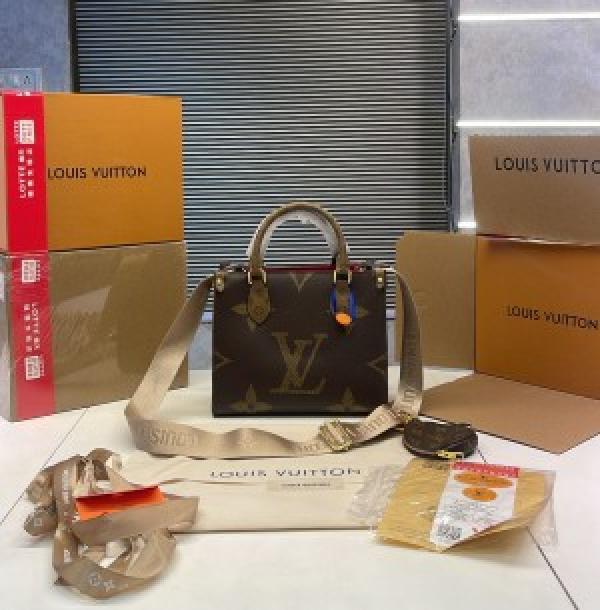 Louis  Vuitton  LV  On  The  Go  PM  With  OG  Box  &  Dust  Bag Coin  Pouch  lv  khaki  box  843