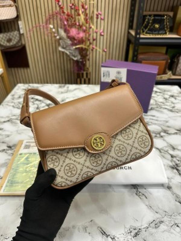TOR  Y BURCH DIGERNER SLING WITH OG BOX AND DUST BAG PREMIUM QUALITY (BROWN)