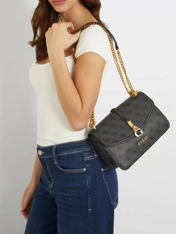 Guess  shoulder sling bag with og box(416 black)