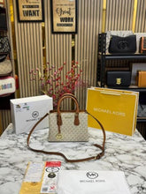 Michael  Kors Camille Satchel Bag With Box And Dust Bag Including CarryBag (Beige)