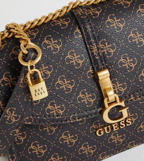 Guess  shoulder sling bag with og box(416 coffe)