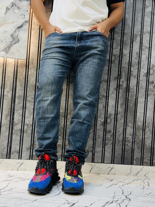 Prada Milano imported thin fabric denim jeans